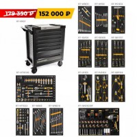 Тележка инструментальная 7 полочная Performance с аккумуляторным гайковертом и комплектом инструмента, 259 предметов Тележка инструментальная 7 полочная Performance с аккумуляторным гайковертом и комплектом инструмента, 259 предметов