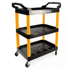 Тележка с тремя открытыми полками, черная