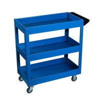 Тележка с тремя открытыми полками, синяя