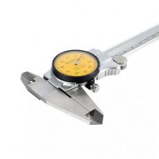 Штангенциркуль с отсчетом по круговой шкале алюминиевый корпус 0,01 мм, 0—150 мм