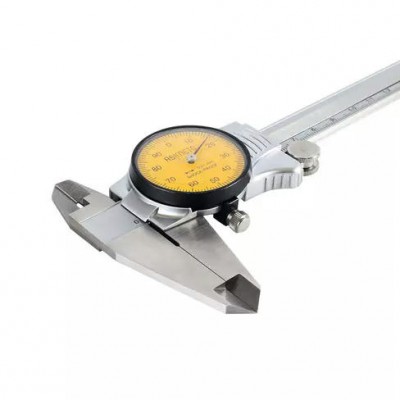 Штангенциркуль с отсчетом по круговой шкале алюминиевый корпус 0,01 мм, 0—150 мм
