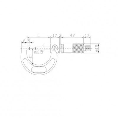 Набор микрометров, 0,001 мм 0-300 мм, 12 предметов