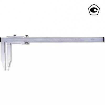 Штангенциркуль нониусный тип 3; с удлиненными губками 0,02 мм, 0-500 мм, с поверкой