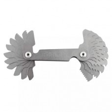 Набор резьбовых шаблонов для метрической резьбы 60°, шаг 0,4-7 мм из 21 шт.