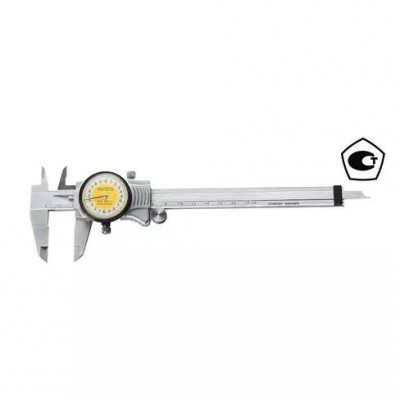 Штангенциркуль с отсчетом по круговой шкале 0,02 мм, 0—200 мм, с калибровкой