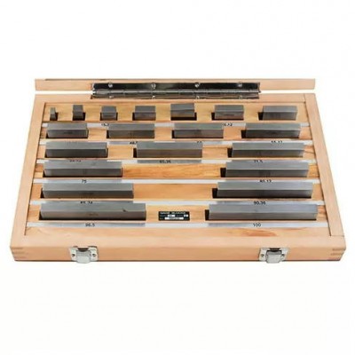 Набор плоскопараллельных концевых мер DIN EN ISO 3650, 10 предметов, сталь, класс точности 0