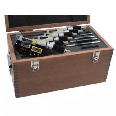 Набор цифровых микрометров 105 серии, 0,001 мм 0-150 мм с поверкой