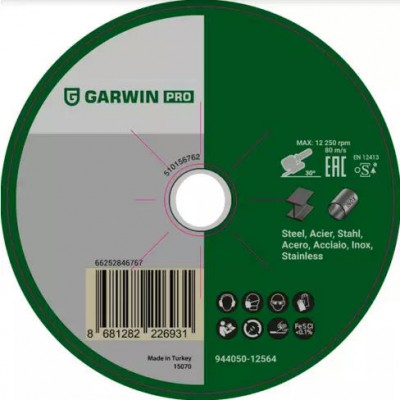 Круг отрезной A60S-76x1.0x10.0-T41 мет/нерж (Польша)  GARWIN PRO 944950-07610P