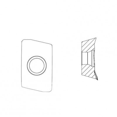 Пластина фрезерная для обработки нержавеющих сталей и жаропрочных сплавов