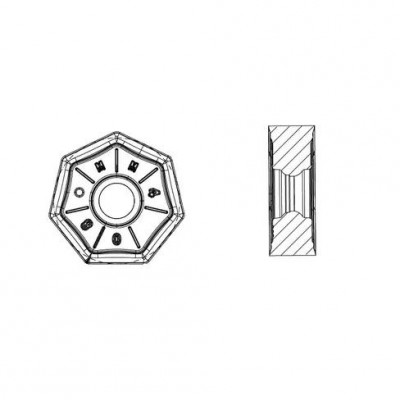 Пластина фрезерная для фрезы GMF45, для обработки чугуна