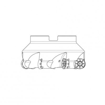 Корпус фрезы для профильного фрезерования 100 мм Ap=10 мм, Z-6