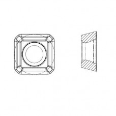 Пластина фрезерная для фрезы GMF45/GMF90, для обработки углеродистых и нержавеющих сталей, чугуна