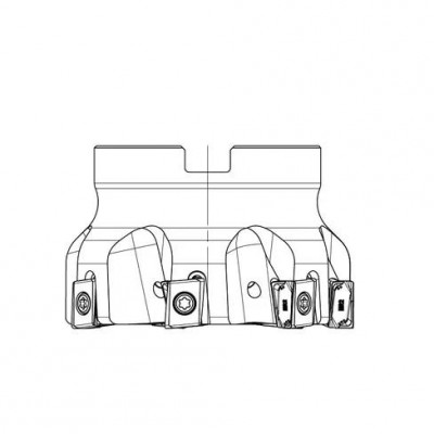 Корпус фрезы для обработки уступов и пазов 40 мм, Ap=12 мм, Z-4, угол в плане 90°