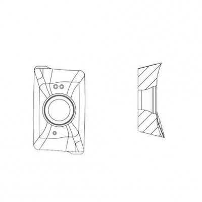 Пластина фрезерная для обработки углеродистых и нержавеющих сталей, жаропрочных сплавов
