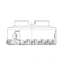 Корпус фрезы торцевой 160 мм, Ap=0,5 мм, Z-18, угол в плане 45°