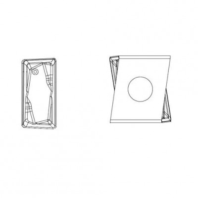 Пластина фрезерная для фрезы GMS90, для обработки углеродистых и нержавеющих сталей