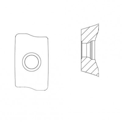 Пластина фрезерная для обработки для обработки углеродистых и нержавеющих сталей