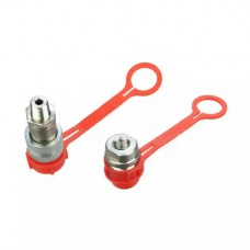 Быстроразъёмное соединение для систем гидравлического оборудования; NPT 1/4”; комплект (ниппель, розетка)