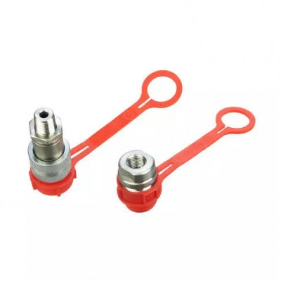 Быстроразъёмное соединение для систем гидравлического оборудования; NPT 1/4”; комплект (ниппель, розетка)