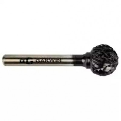 Борфреза сферическая 2,5*2,3*38 мм, VHM, DC, TiAlN, форма D (серия 900587)