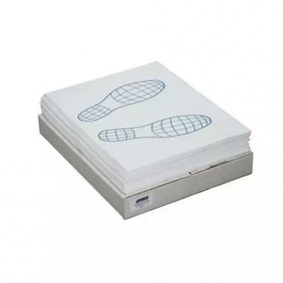 Коврики бумажные двухслойные "Следы ног" 500 шт. Альбомный вариант (405 х 525 мм)