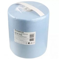 Бумажное полотенце индустриальное, двухслойное, лист 33х35 см, 1000 листов, синее 1 шт