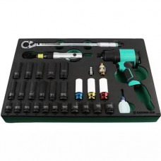 Набор пневмоинструмента с композитным гайковертом 30 пр. в ложементе EVA Набор пневмоинструмента с композитным гайковертом 30 пр. в ложементе EVA