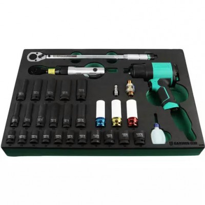 Набор пневмоинструмента с композитным гайковертом 30 пр. в ложементе EVA