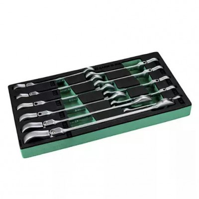Ложемент EVA для набора ключей комбинированных трещоточных с шарниром 8-24 мм, 11 пр.