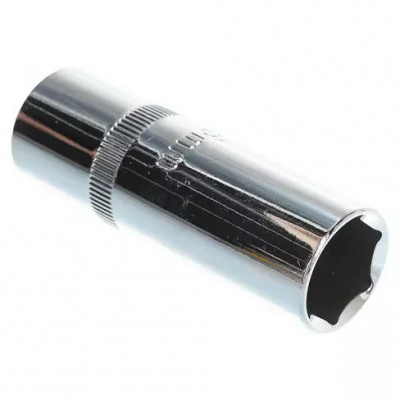 Головка, 1/2", 16 мм, торцевая, 6-гранная, свечная, резиновый фиксатор