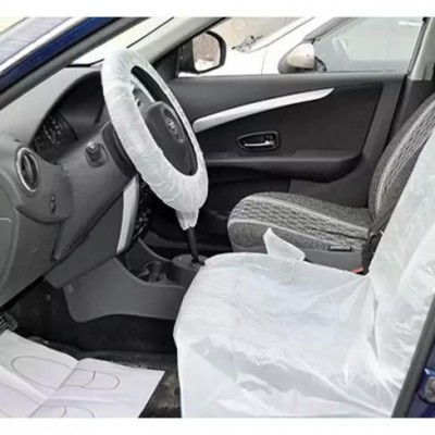 Комплект чехлов 5 в 1 (Чехол на руль, на КПП, чехол на тормоз, коврики, накидка на сидение) уп.100 шт