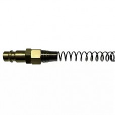 Пневморазъём (рапид) "папа" - с пружиной для шланга 10x14 мм