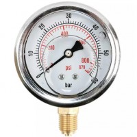 Манометр гидравлический 0-60 атм 63 мм G1/4 глицериновый для наборов серии A85