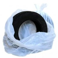 Мешки для колес ПНД 15 мкм, 1300 х (700+400) мм, рулон 100 шт