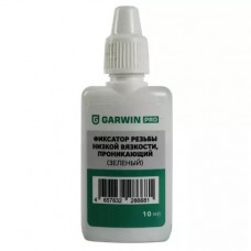 Фиксатор резьбы низкой вязкости, проникающий GARWIN PRO (зеленый) 10 мл