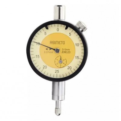 Индикатор часового типа ИЧ 0-5 мм, 0,01 мм, шкала 0-25-0  ASIMETO 401-05-2