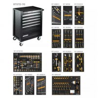 Тележка инструментальная 7 полочная Standart серая с комплектом инструмента, 273 предмета