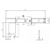 Штангенциркуль цифровой для измерения внутренних канавок 0,01 мм, 30-300 мм, ABS, с поверкой  ASIMETO 309-12-4-П