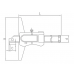 Штангенглубиномер с Г-образной губкой цифровой 0-300 мм, 0,01 мм  ASIMETO 322-12-7