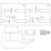 Микрометр с ножевыми измерительными поверхностями цифровой 0,001 мм, 0-25 мм, тип А с поверкой  ASIMETO 117-01-0-П
