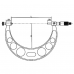 Микрометр со сменной пяткой цифровой IP65 0,001 мм, 0-100 мм 4 / 3 с поверкой  ASIMETO 115-04-6-П
