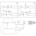 Микрометр с ножевыми измерительными поверхностями цифровой 0,001 мм, 100-125 мм, тип А с поверкой  ASIMETO 117-05-0-П