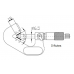 Микрометр с призматической пяткой 60° 0,01 мм, 20-35 mm  ASIMETO 151-03-0