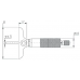 Глубиномер микрометрический 0,01 мм, 0—100 мм, база 101,5 мм  ASIMETO 201-04-2