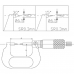 Микрометр с точечными измерительными поверхностями 0,01 мм, 50-75 мм, наконечник 15° с поверкой  ASIMETO 122-03-0-П