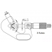 Микрометр с призматической пяткой 60° 0,01 мм, 5-20 mm  ASIMETO 151-02-0