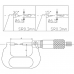 Микрометр с точечными измерительными поверхностями цифровой 0,001 мм, 25-50 мм , наконечник 15° с по  ASIMETO 126-02-0-П