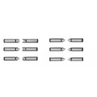Набор сменных резьбовых вставок 0,4-7,0 мм/64-3,5 TPI для микрометров серии 132, 133, 136, 137