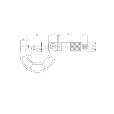 Набор микрометров, 0,001 мм 150-300 мм, 6 предметов  ASIMETO 101-82-6