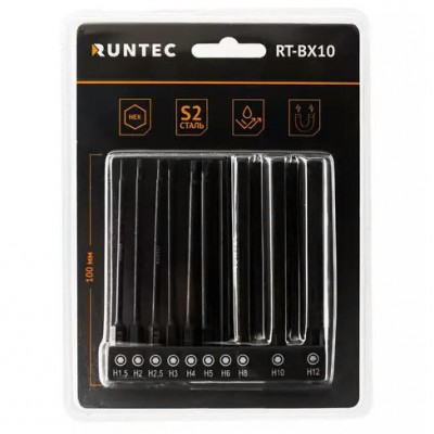 Набор бит Runtec HEX 10 предметов